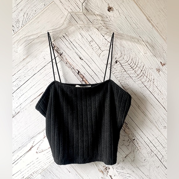 Knit Ribbed Cropped Top NWT - Picture 6 of 15